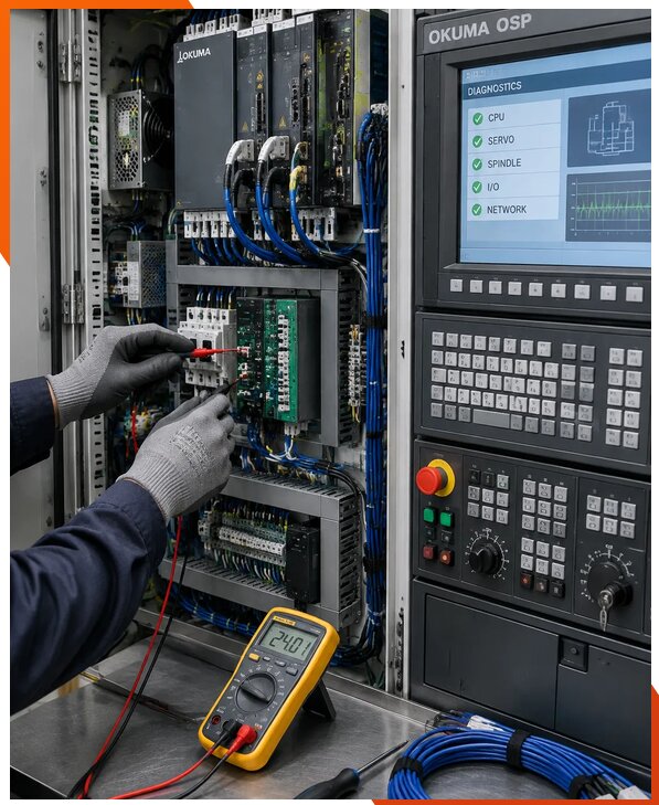 Ремонт систем ЧПУ Okuma OSP в Юрге